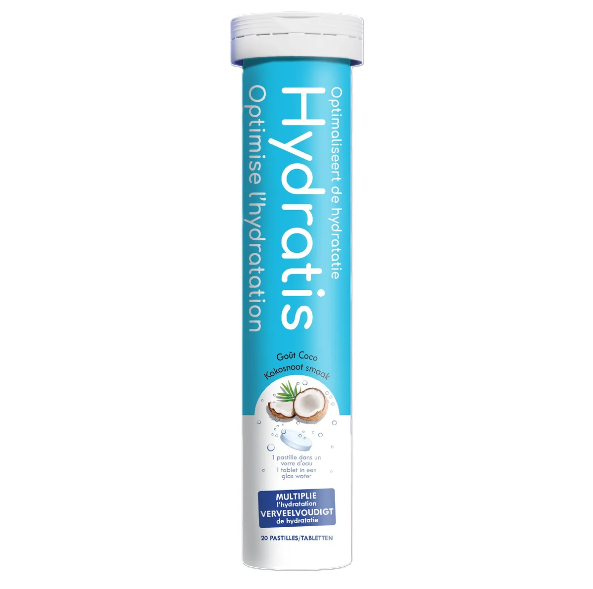 Hydratis Noix de Coco 20 Pastilles Effervescentes