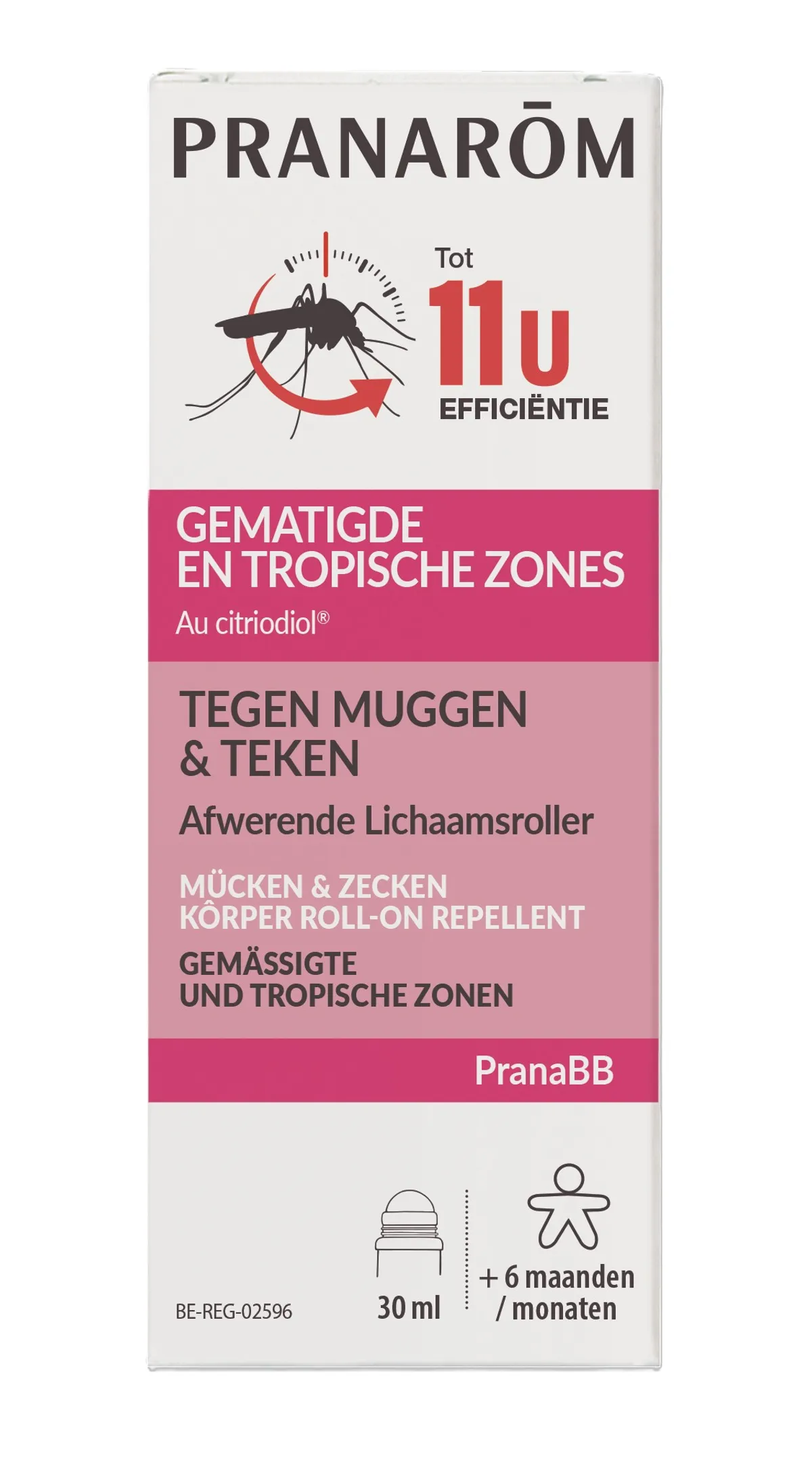 Pranarôm PranaBB Roller Anti-Moustiques & Tiques Bébé 30ml