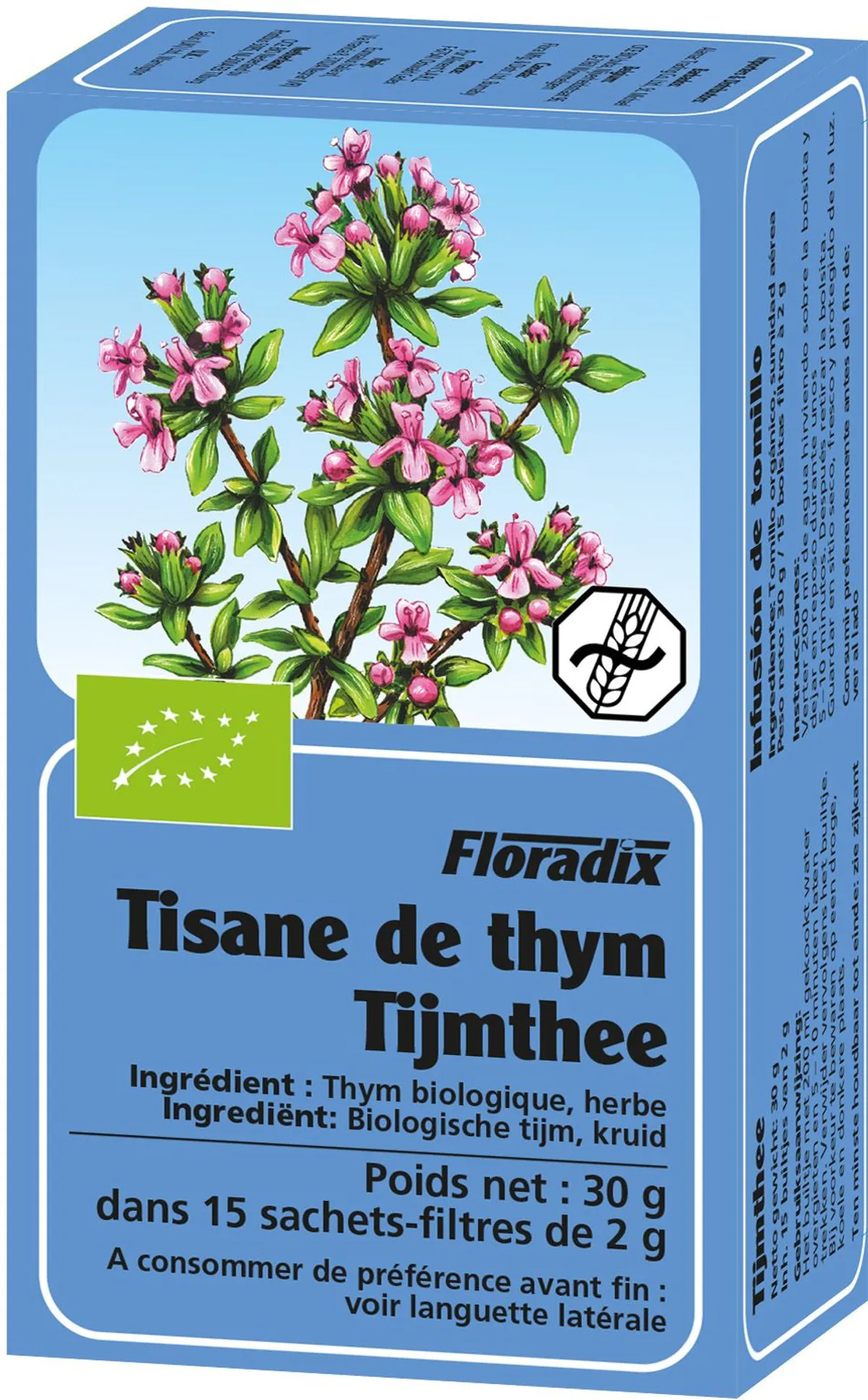 Salus Tisane Thym Bio 15 Sachets