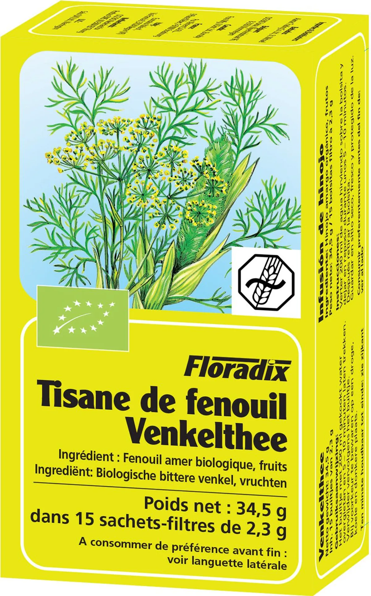 Salus Tisane Fenouil Bio 15 Sachets