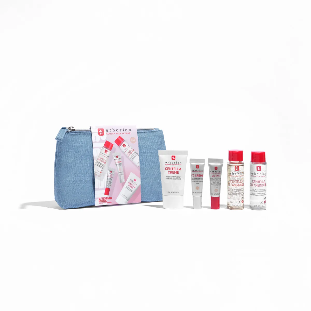 ERBORIAN TRAVEL KIT DE ICONISCHE CLAIR 5 PROD.
