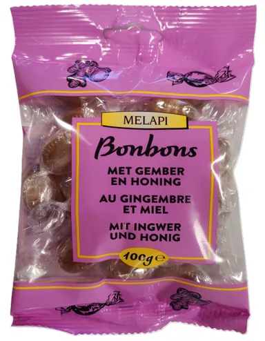 Melapi Bonbons Gingembre-Miel 100g