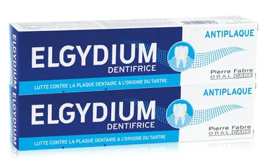 Elgydium Dentifrice Antiplaque 2x75ml