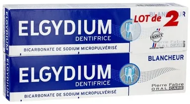 Elgydium Dentifrice Blancheur 2x75ml Promo Pack