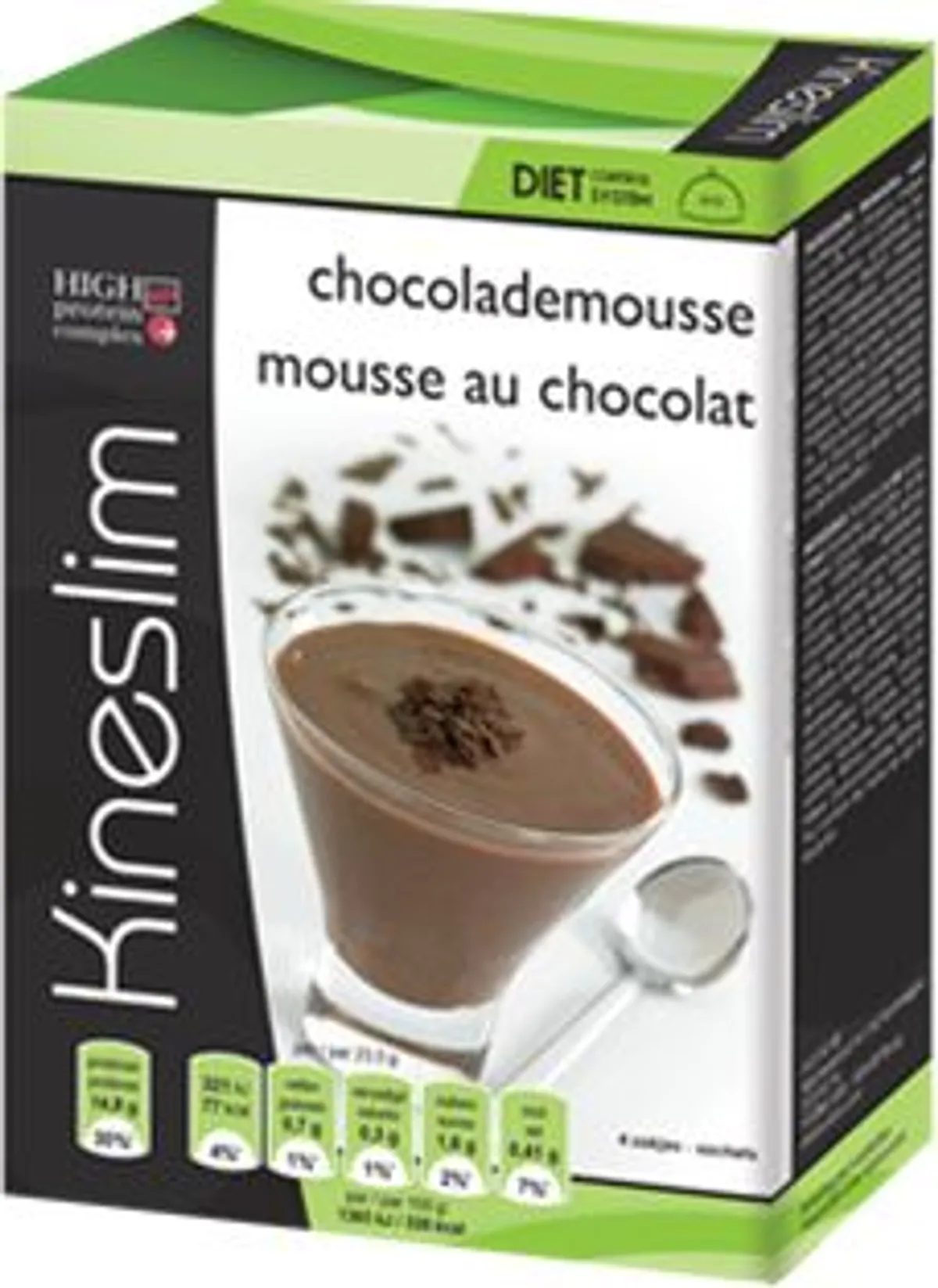 Kineslim Mousse Au Chocolat Poudre 4 Sachets