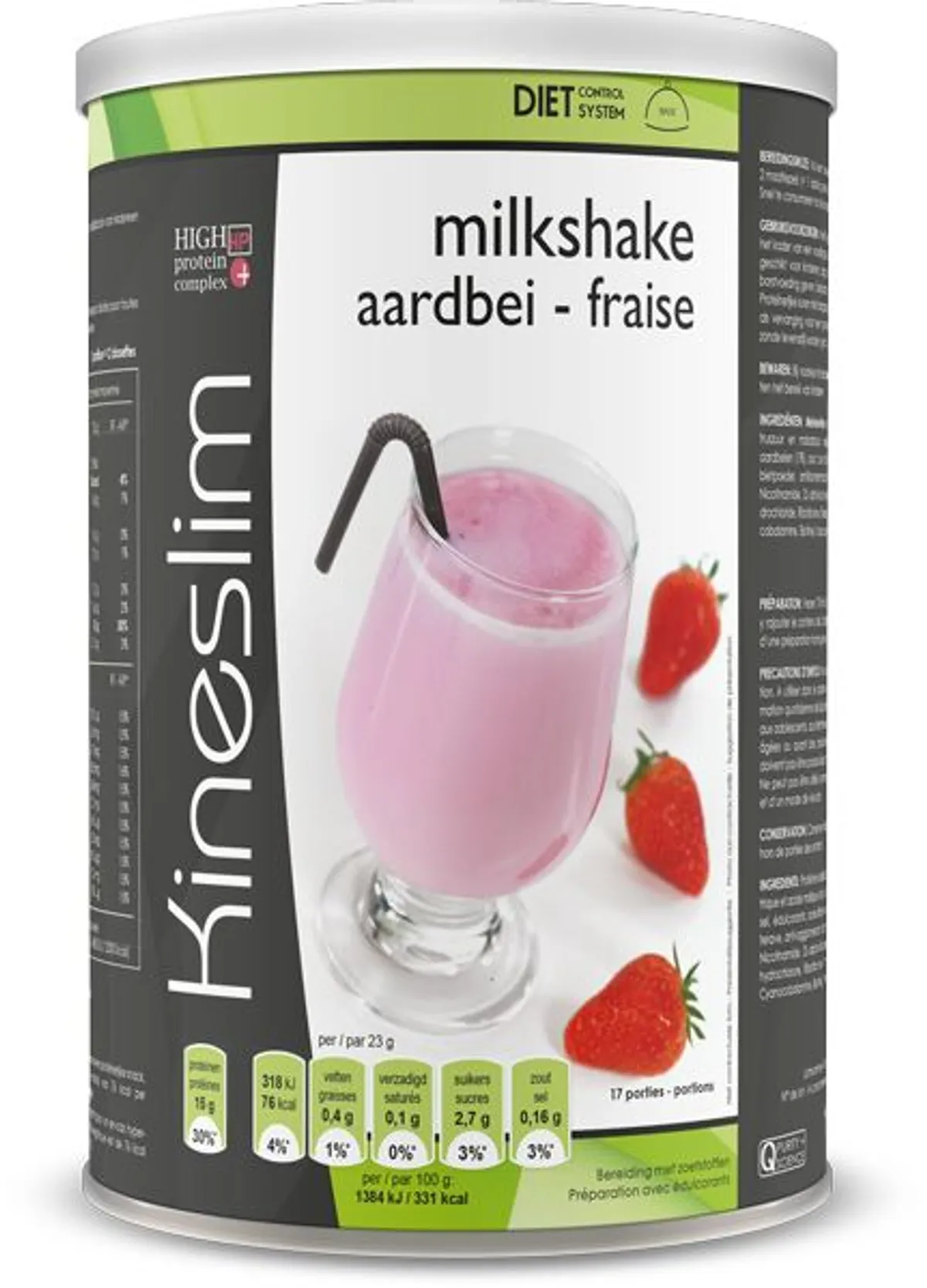 Kineslim Milkshake Fraise Poudre 400g