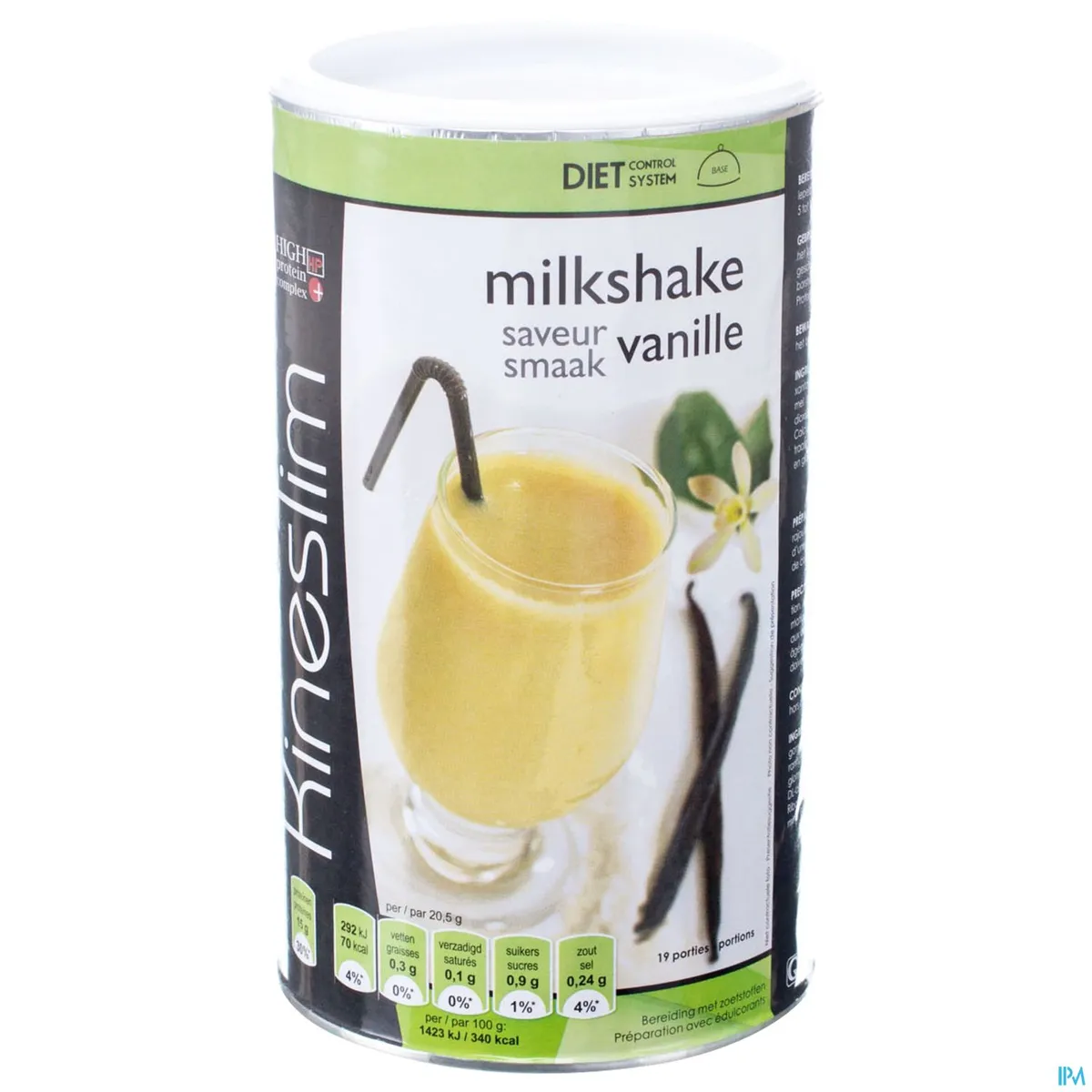 Kineslim Milkshake Vanille Poeder 400g