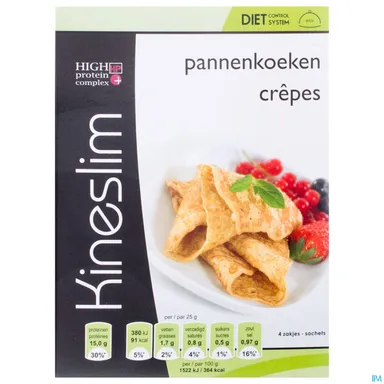 Kineslim Pannenkoekenmix Poeder 4 Zakjes