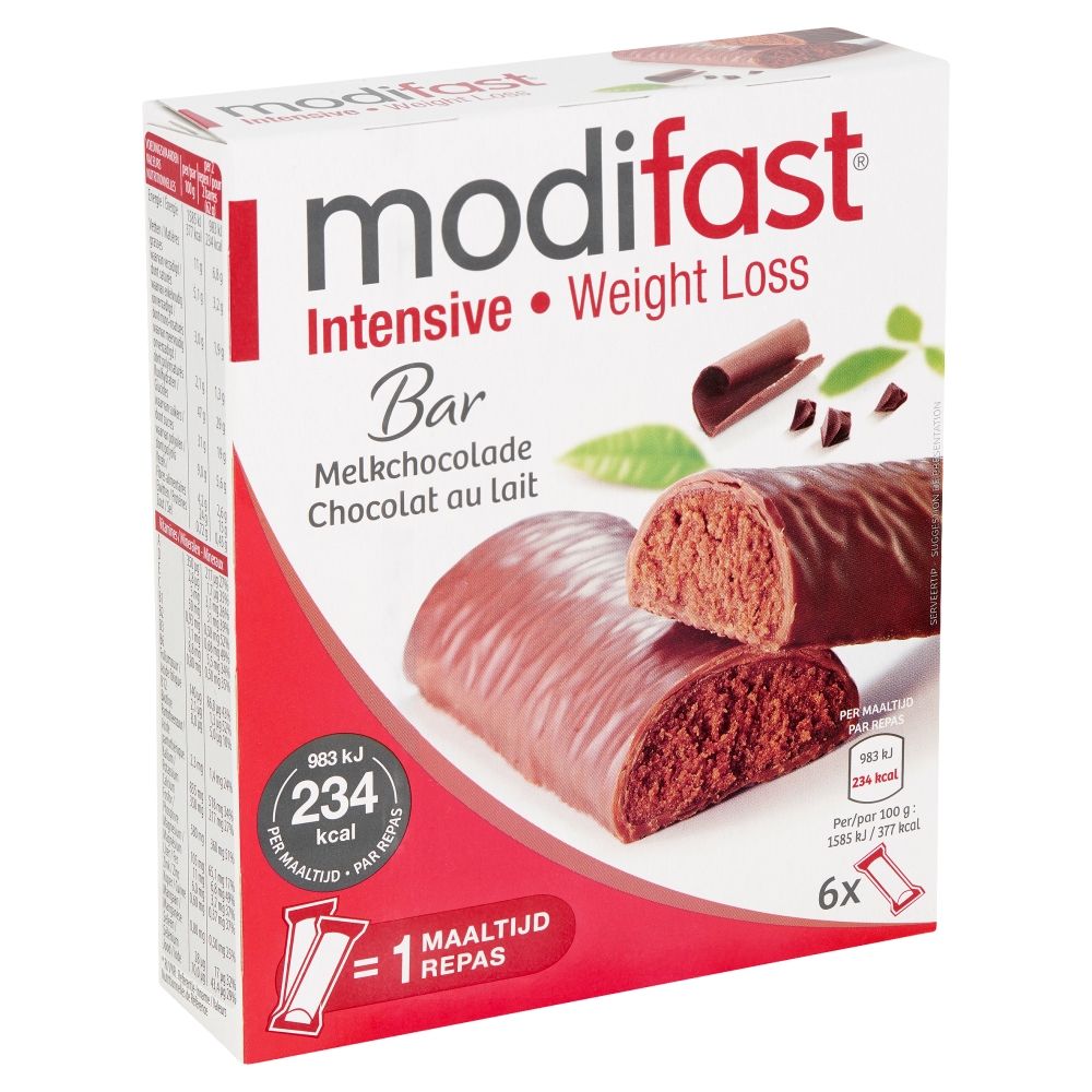 Modifast Intensive 6 Chocoladerepen - Caloriearme maaltijden | Online ...
