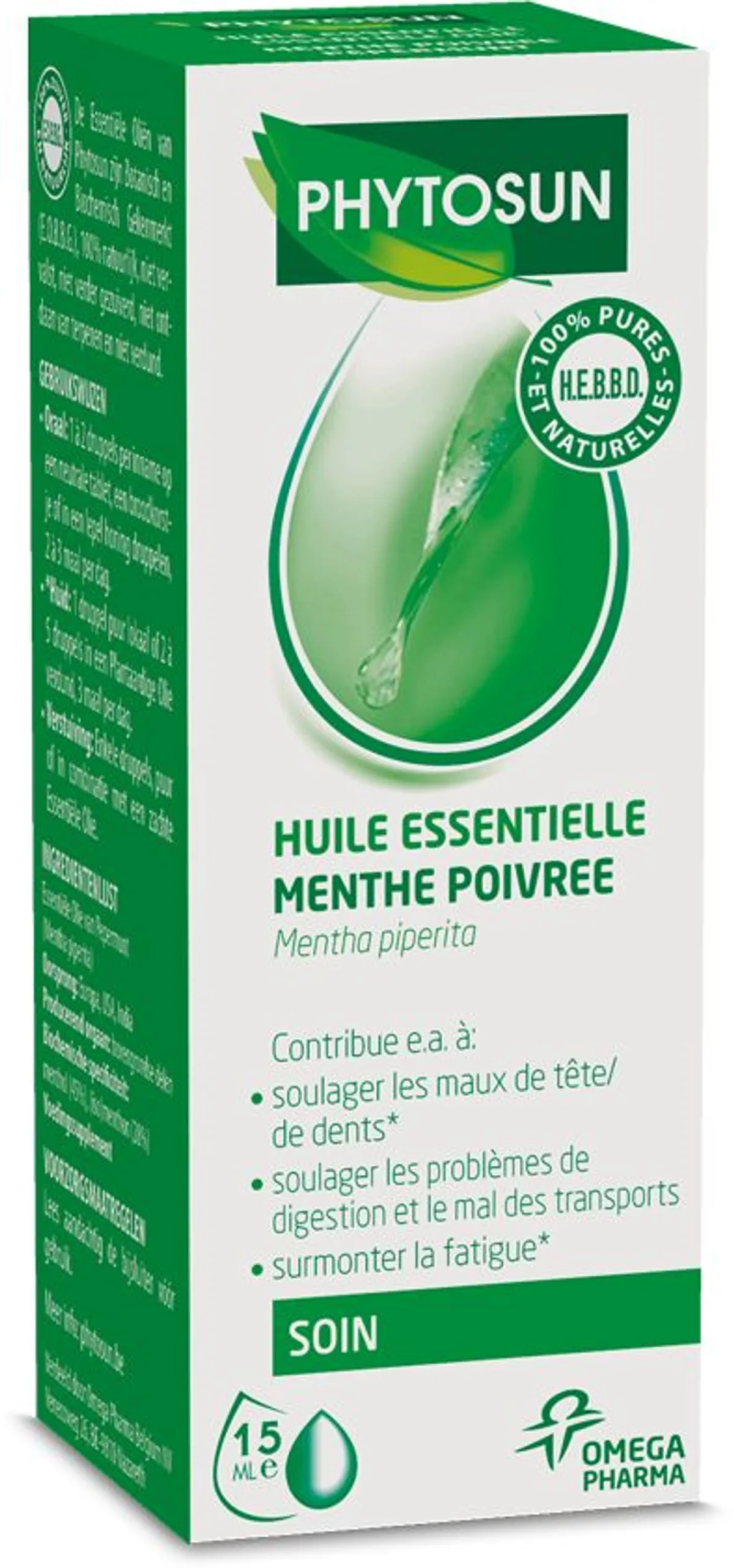 Phytosun Menthe Poivrée Huile Essentielle Bio 10ml