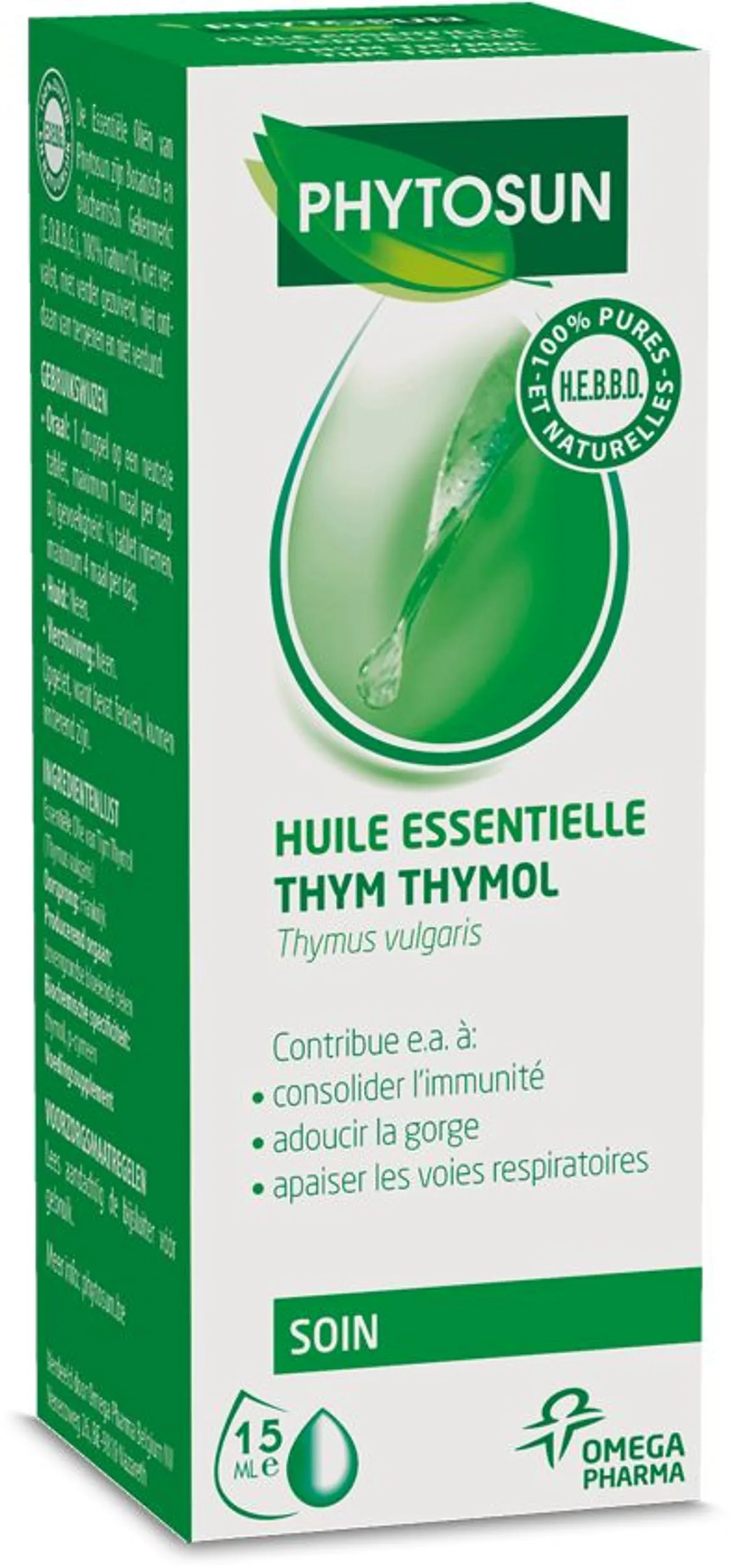 Phytosun Thym Thymol Huile Essentielle Bio 10ml
