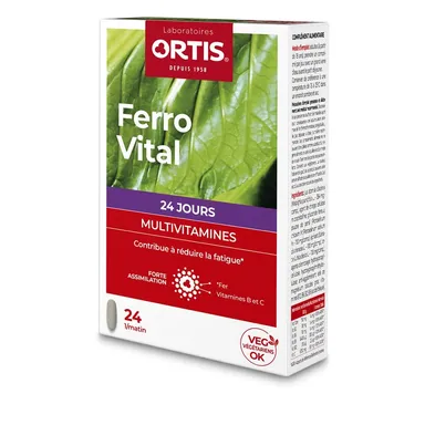 Ortis Ferro Vital 24 Comprimés