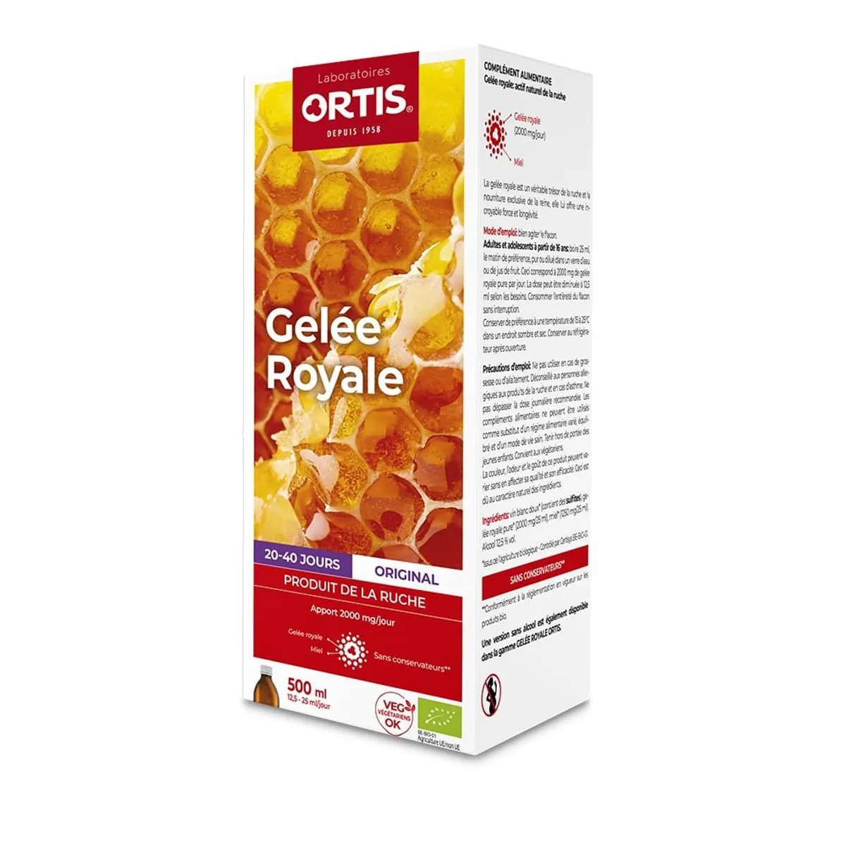 Ortis Gelée Royale Bio 500ml
