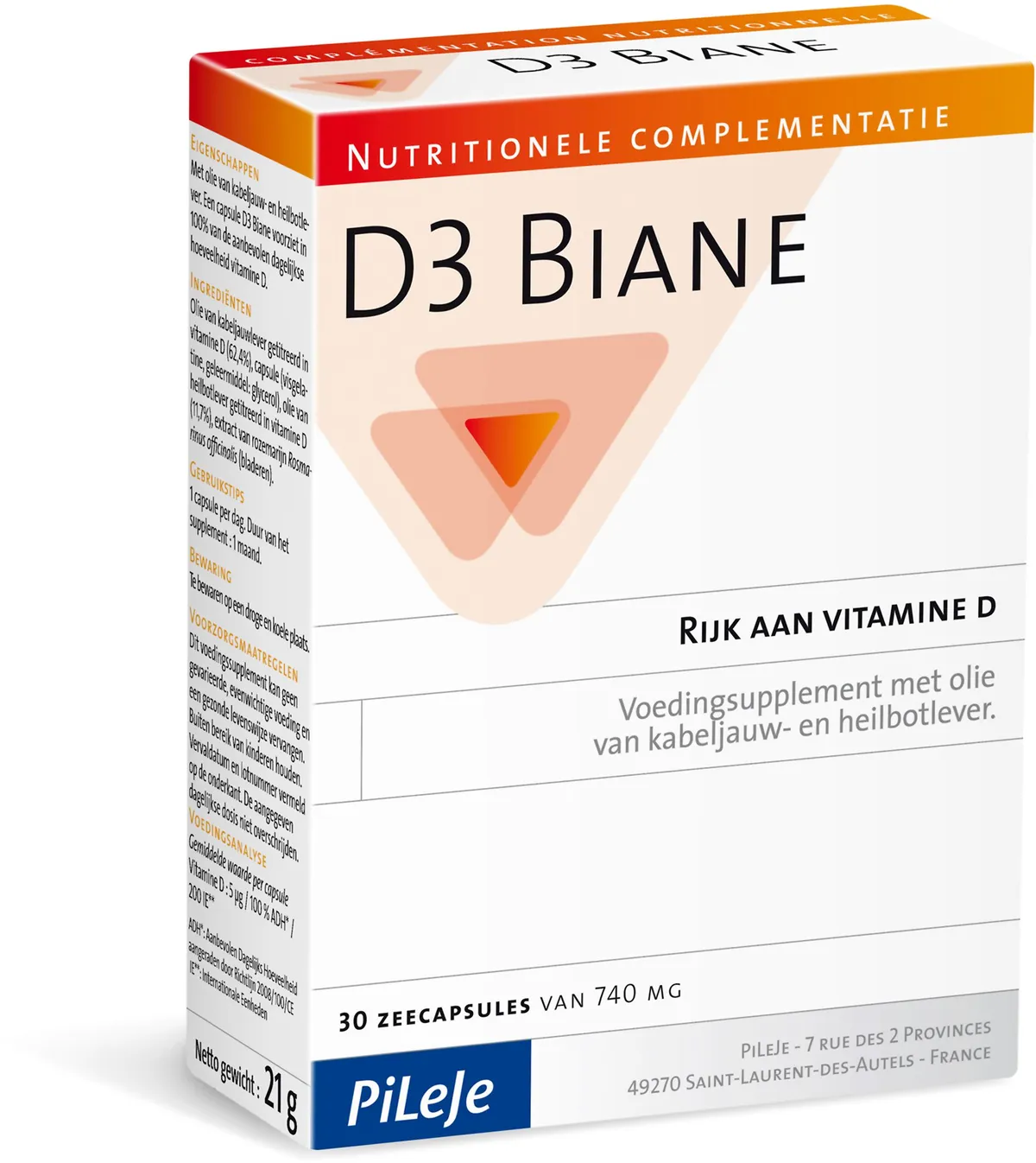 D3 Biane 30 Capsules x740mg