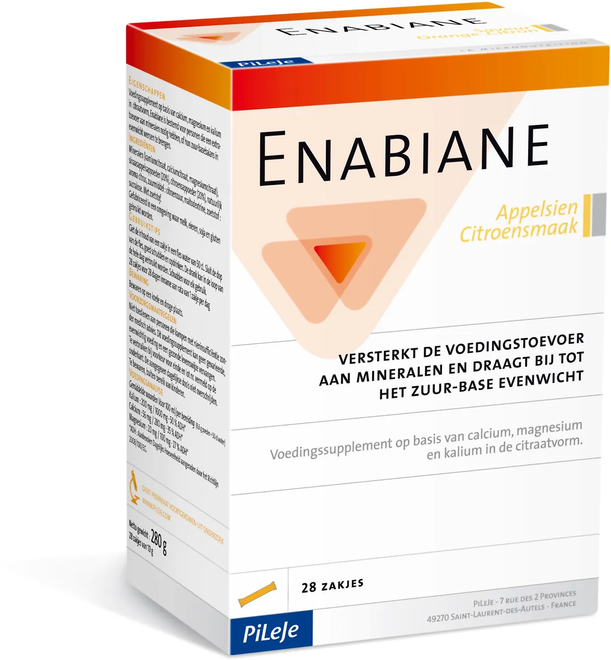 Enabiane 28 Sticks de Poudre Orange et Citron