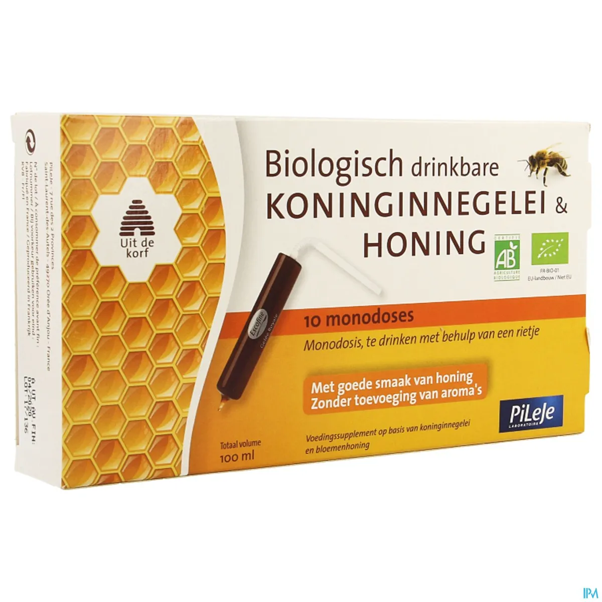 Gelée Royale Et Miel Bio Buvable Unidose 10x10ml