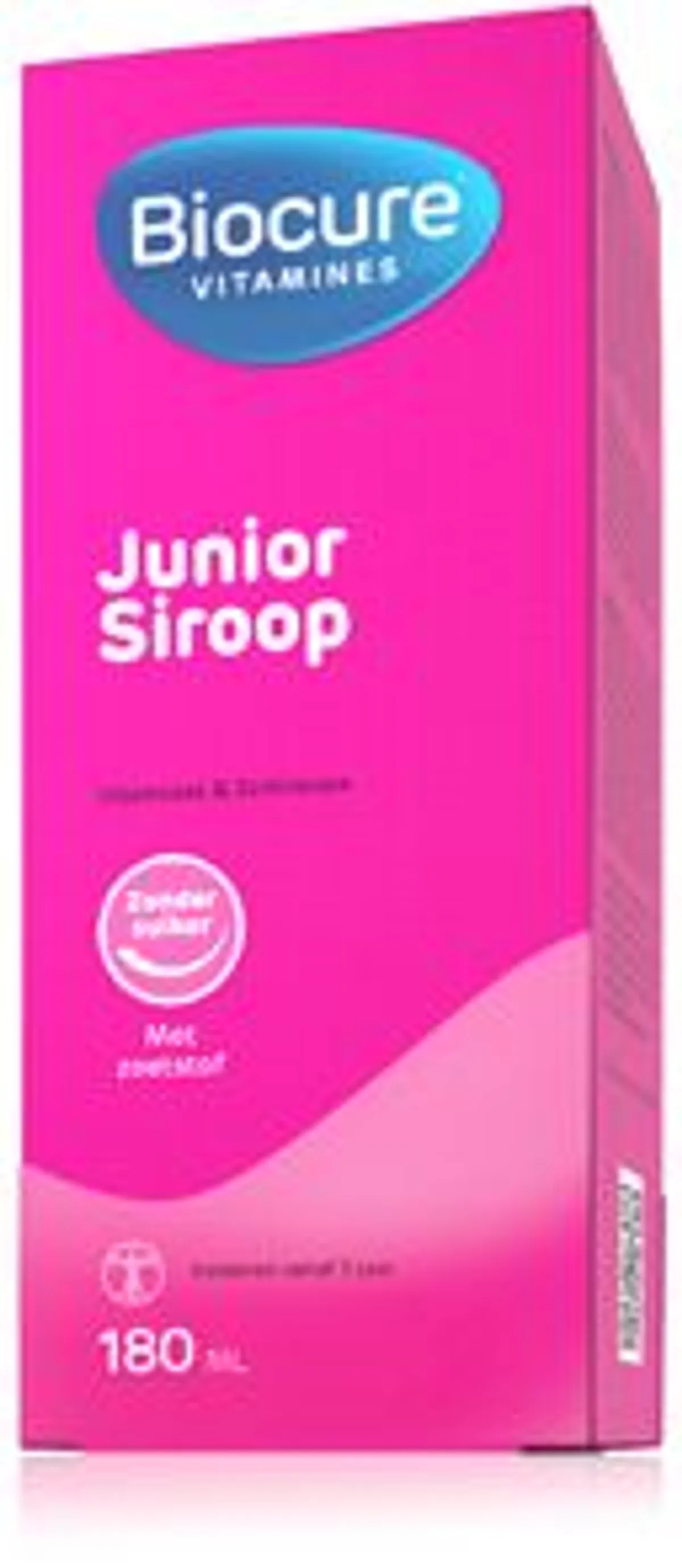 Biocure Junior Siroop Zonder Suiker 180ml