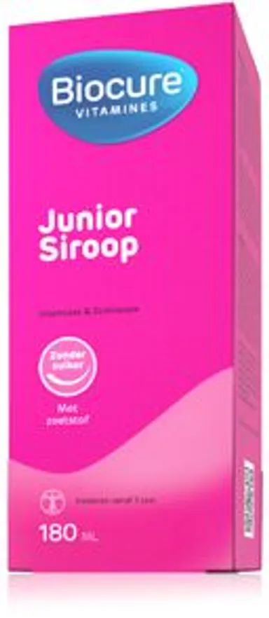 Biocure Junior Siroop Zonder Suiker 180ml