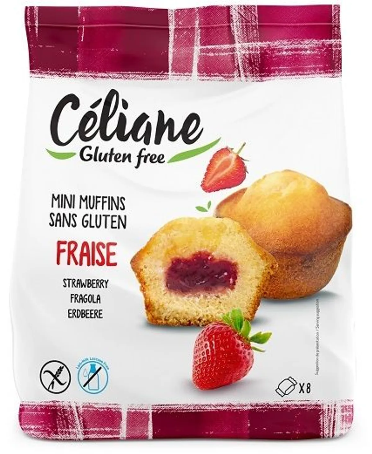 Celiane Moelleux Coeur Fraise 210g