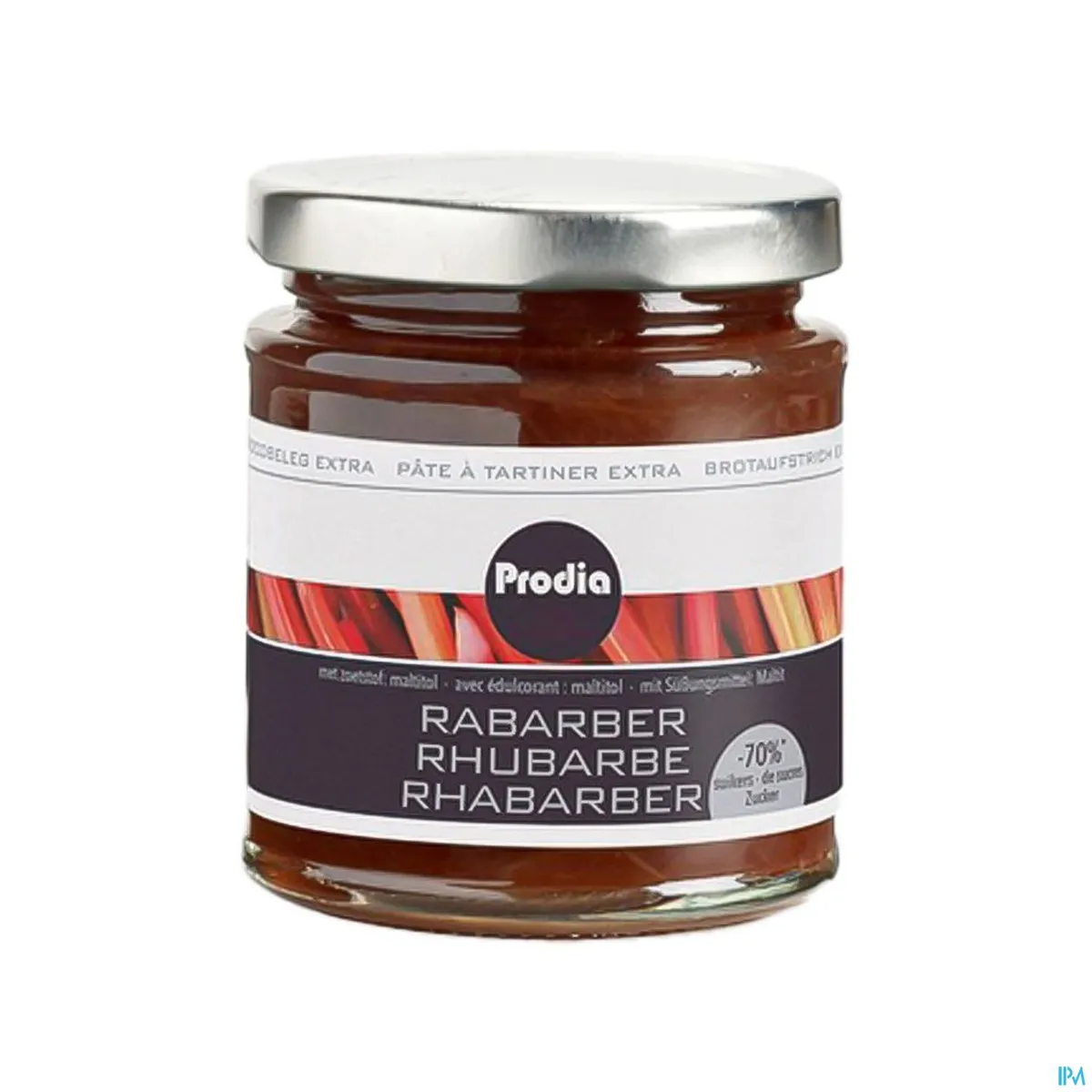 Prodia Broodbeleg Extra Rabarber Maltitol 215g