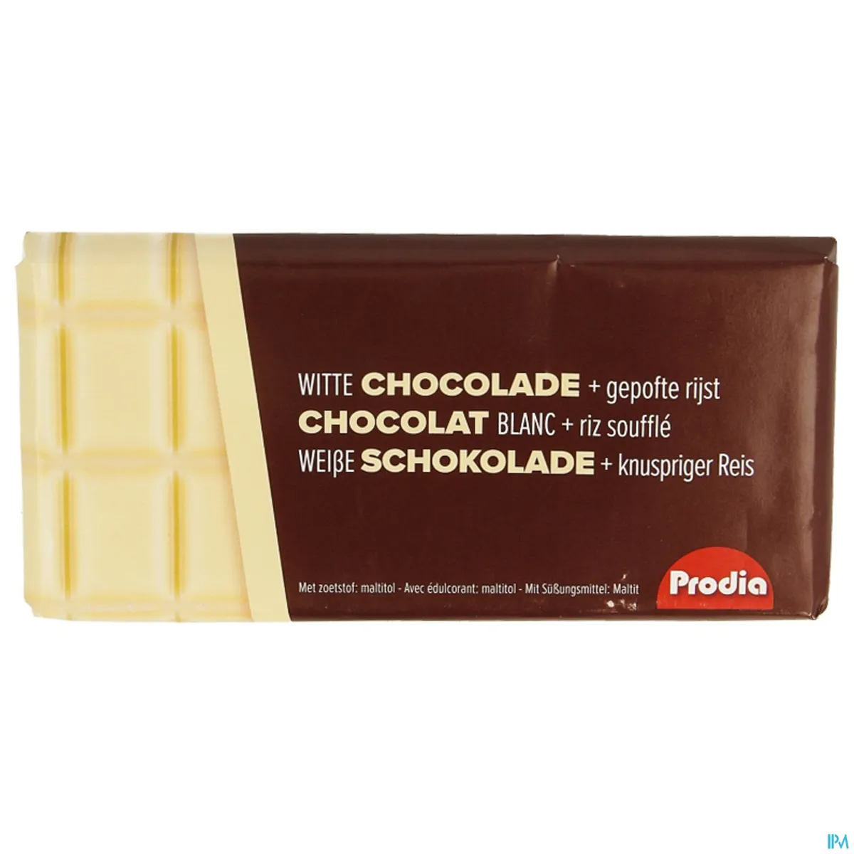 Prodia Chocolade Wit Gepofte Rijst 85g