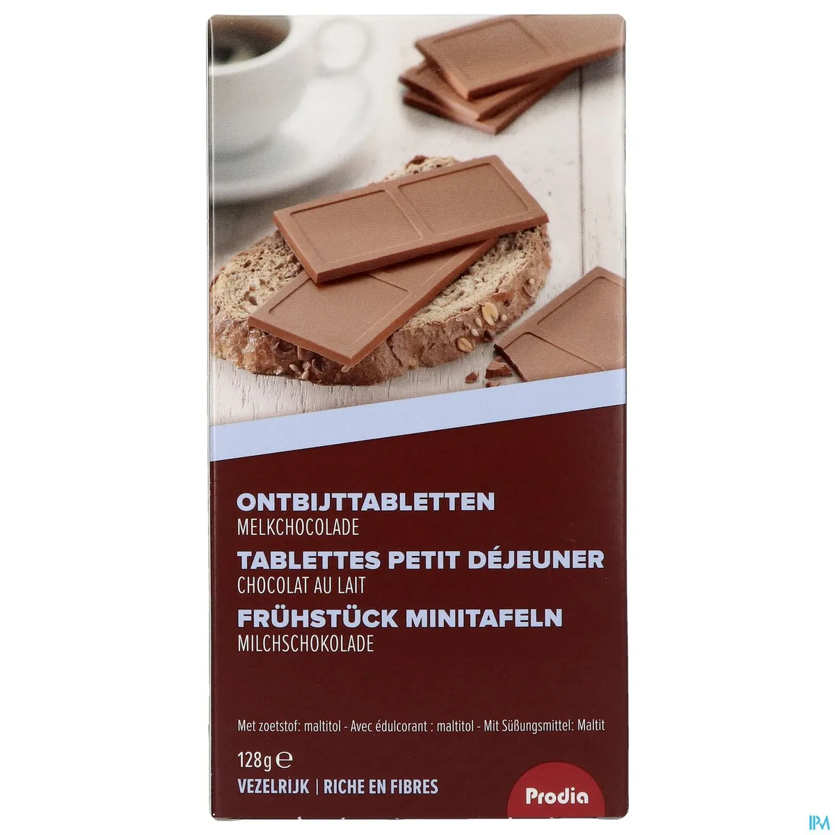 Prodia Tabletten Ontbijt Melkchocolade 16 x 8 g