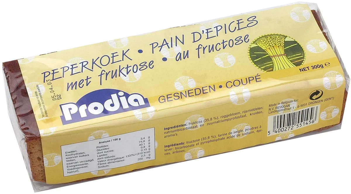 Prodia Pain D'epice Fructose 300g 5145