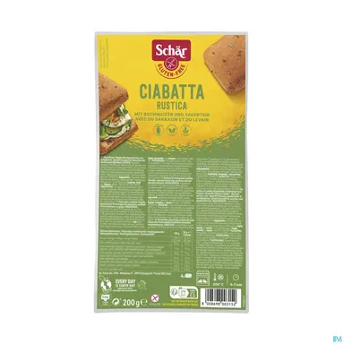 Schar Ciabatta Rustica Zonder Gluten 200g