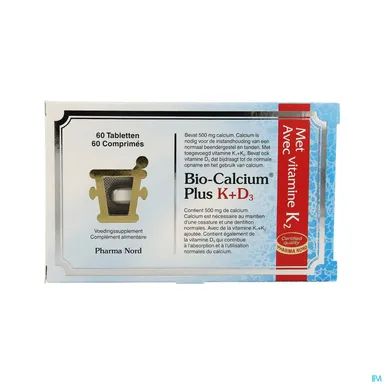 Bio-Calcium + Vitamine K en D3 60 tabletten
