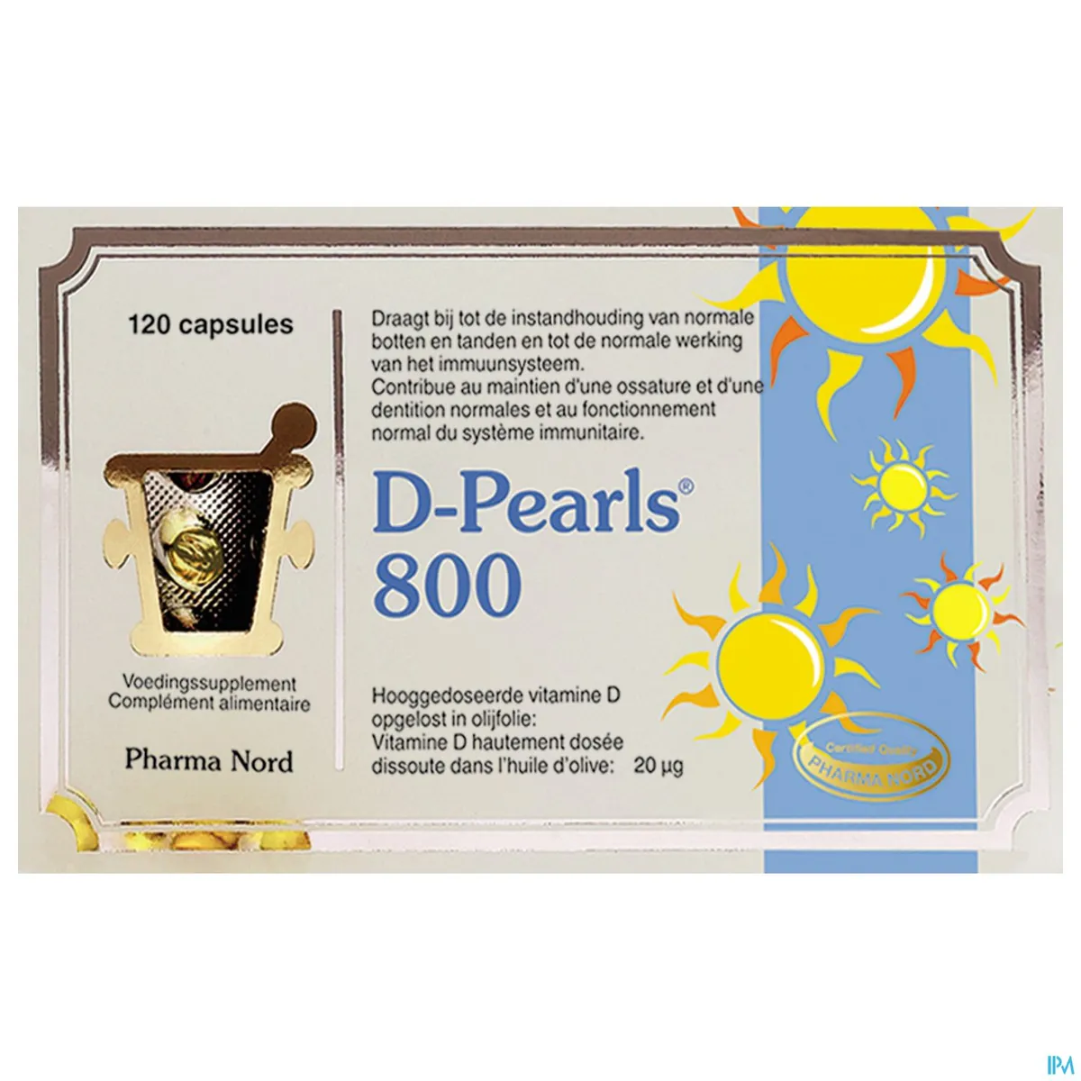 D-Pearls 800 120 Capsules