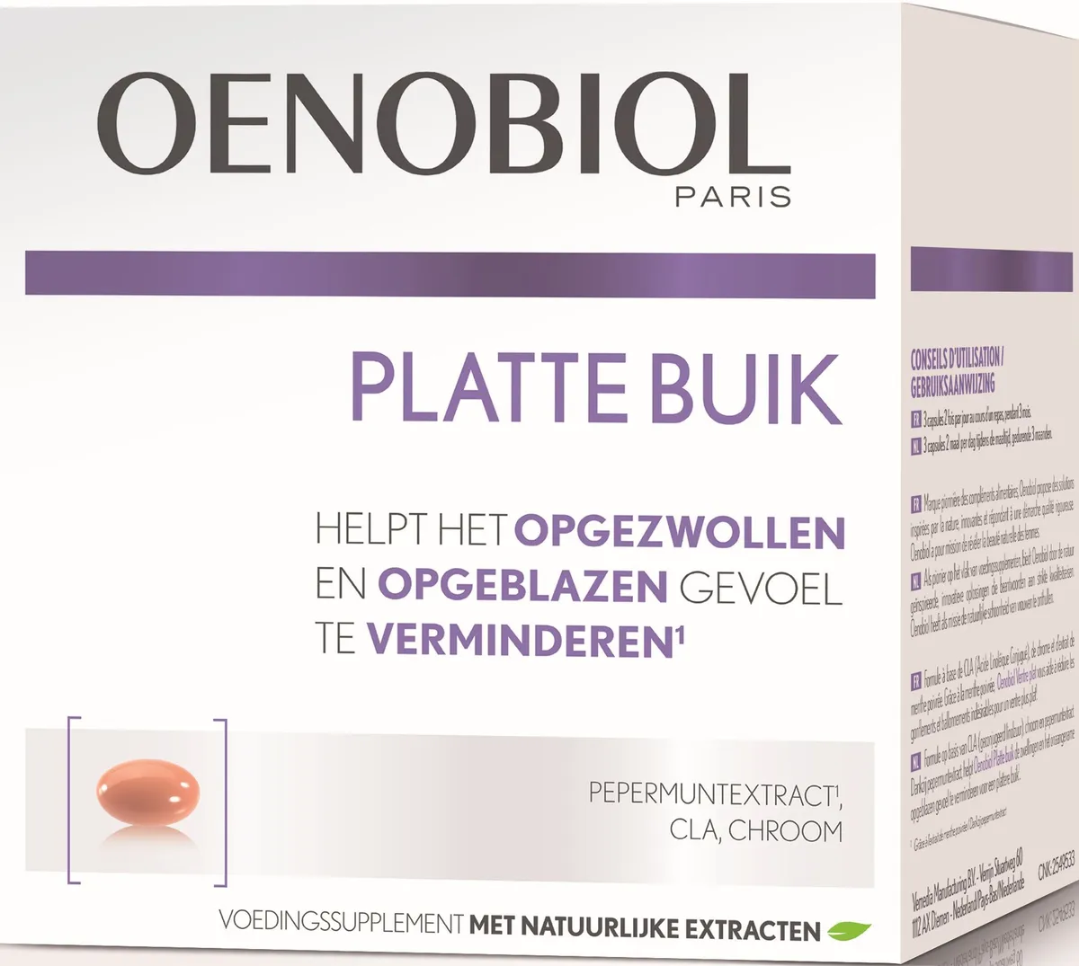 Oenobiol Vrouw 45+ Platte Buik 60 Capsules