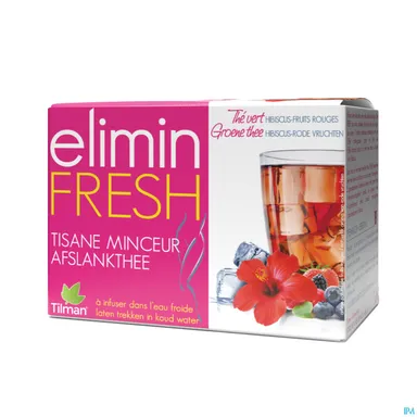 Elimin Fresh Afslankthee Hibiscus-Rode Vruchten 24 Zakjes