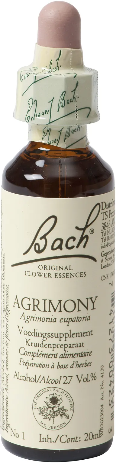 Bach Flower Remedie 01 Agrimony 20ml