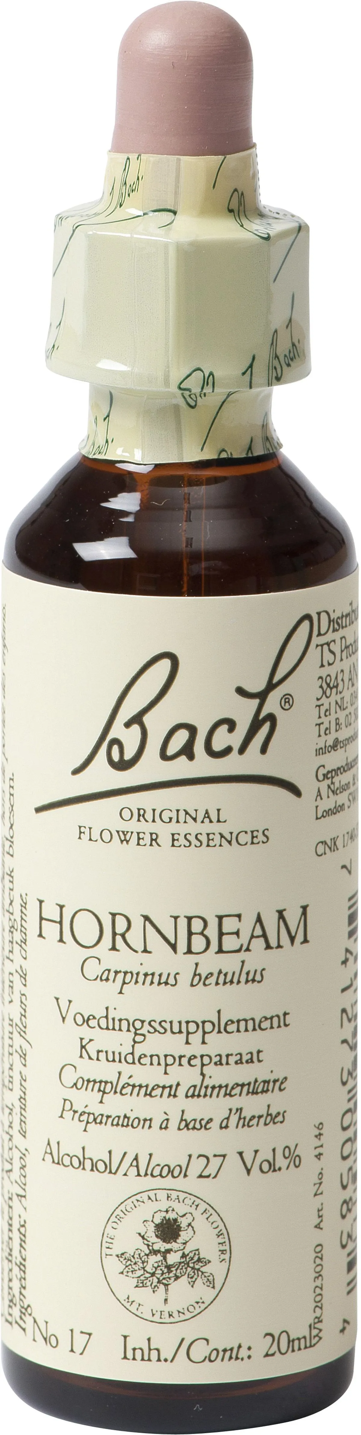 Bach Flower Remedie 17 Hornbeam 20ml