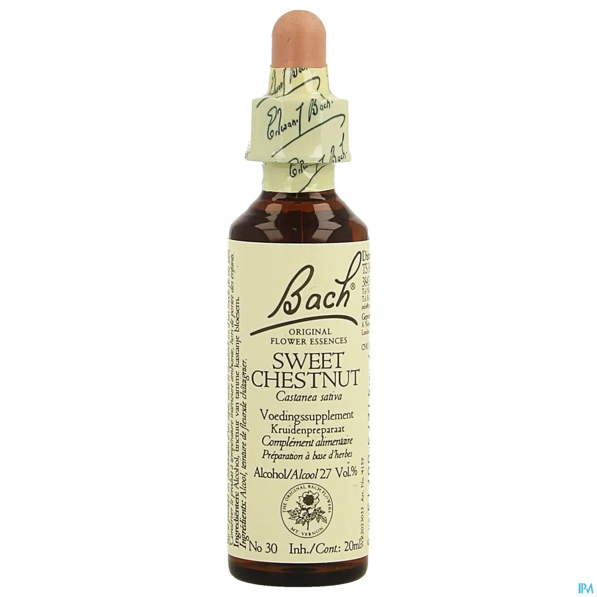 Bachbloesem Remedie 30 Tamme Kastanje 20ml