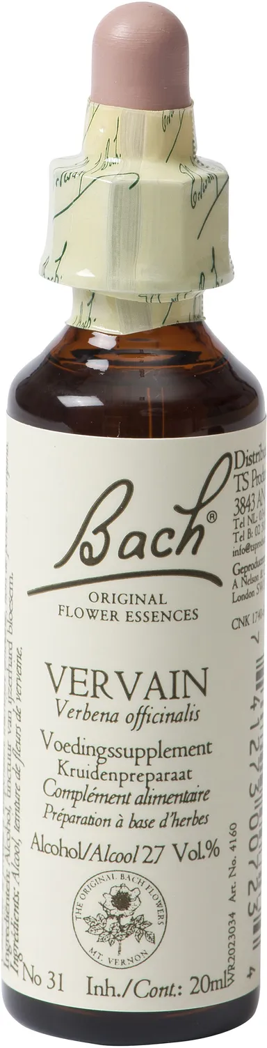 Bach Flower Remedie 31 Vervain 20ml