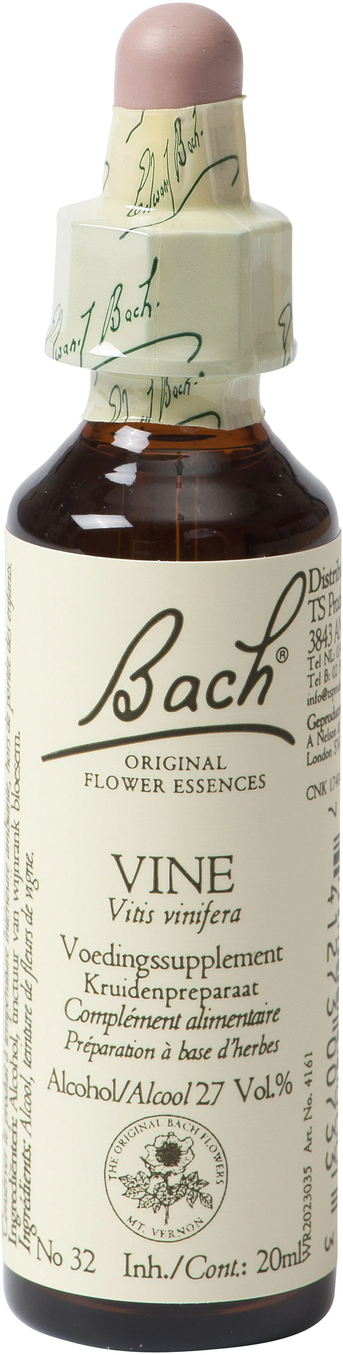 Bach Flower Remedie 32 Vine 20ml