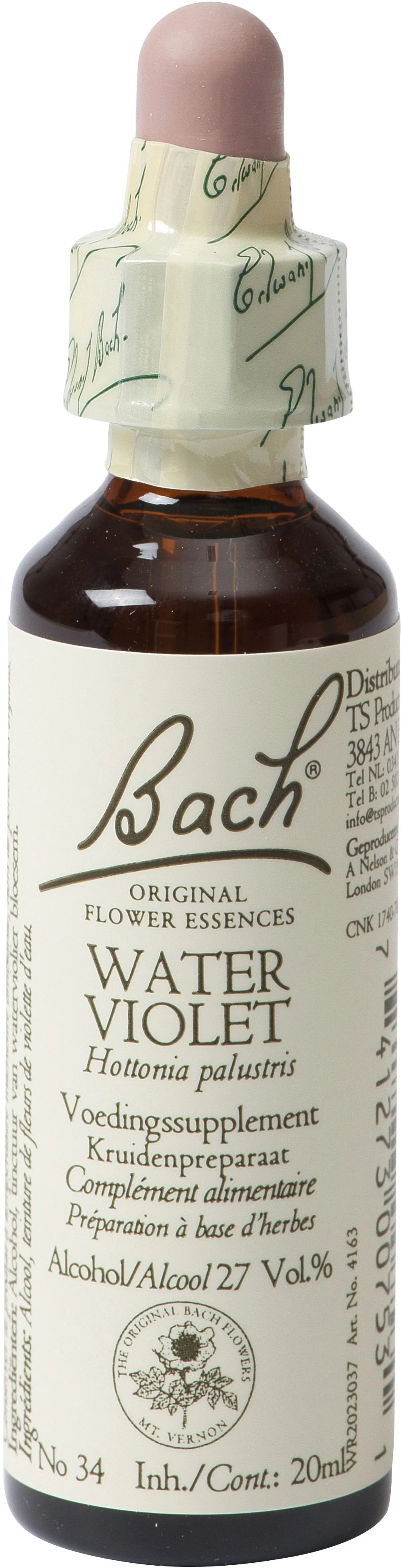 Bach Flower Remedie 34 Water Violet 20ml
