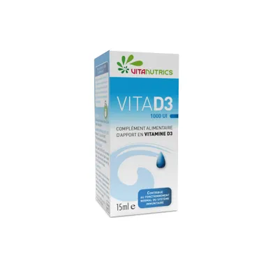 VitaD3 1000ui Vitanutrics Gouttes 15ml