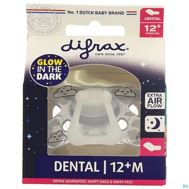 Difrax Fopspeen Dental +12 Nacht
