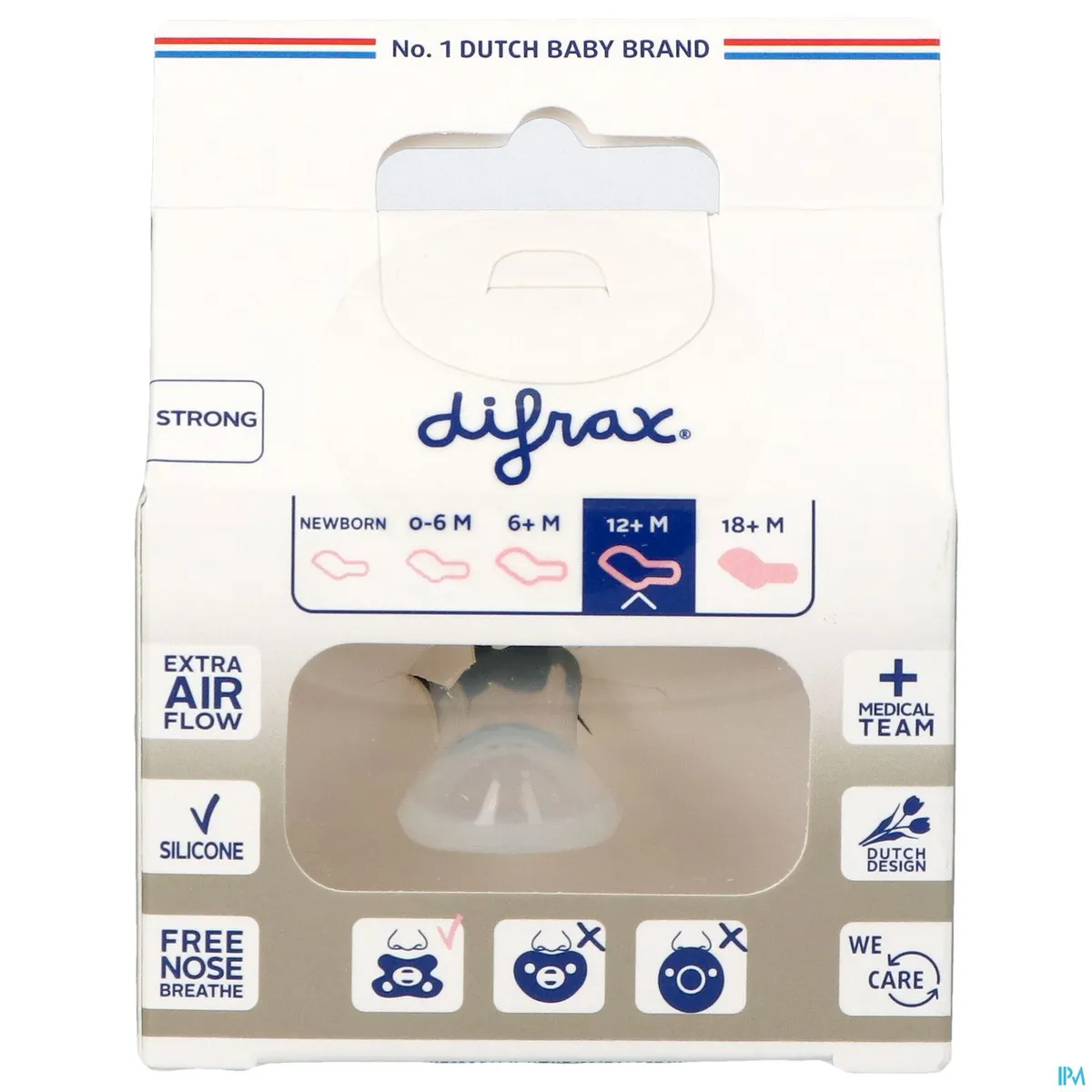 Difrax Fopspeen Sterkere Tanden +12m
