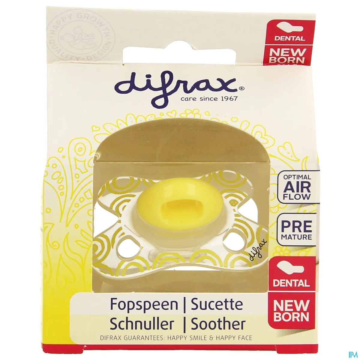 Difrax Sucette Newborn Dental Sil-2/2m 1 796