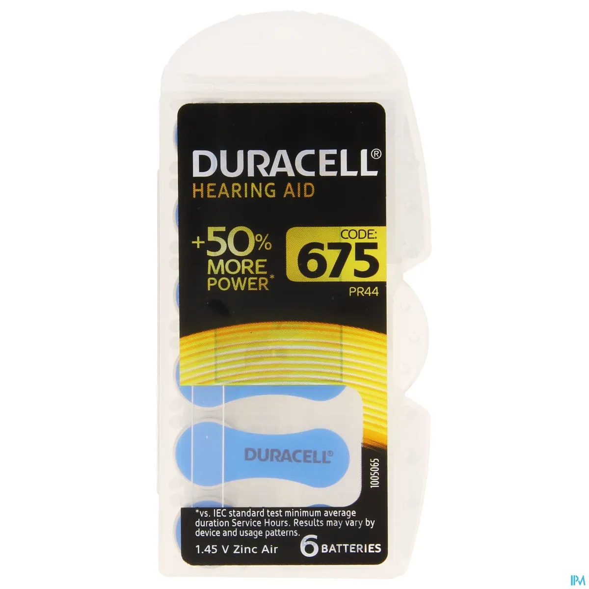 Duracell Easytab Batterij Hoorapparaat Da675 6 Blauw