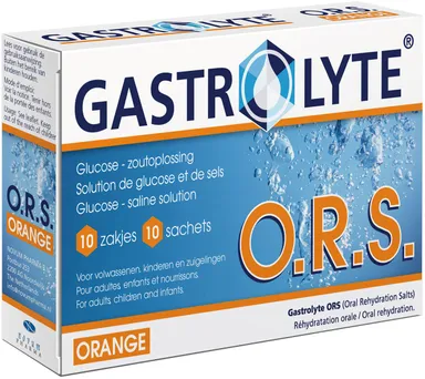Gastrolyte ORS Orange 10 Sachets de Poudre