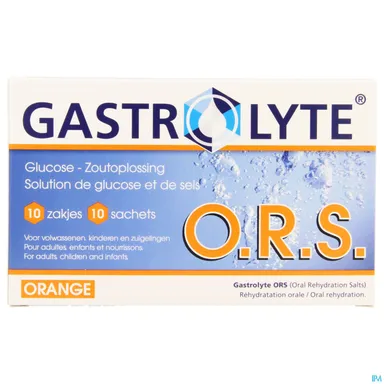 Gastrolyte ORS Oranje 10 Poeder Zakjes