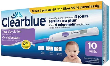 Clearblue Test d'Ovulation Digital Avancé 10 Tests