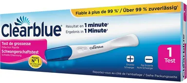 Clearblue Test de Grossesse Détection Rapide 1 Test