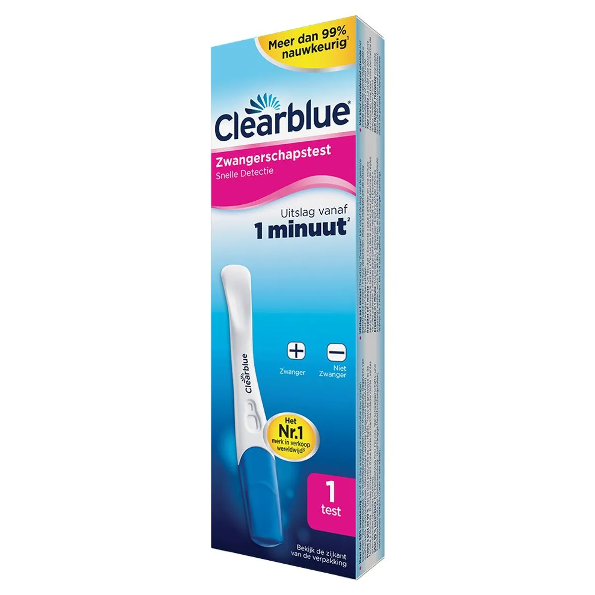 Clearblue Snelle Detectie Zwangerschapstest 1 Test