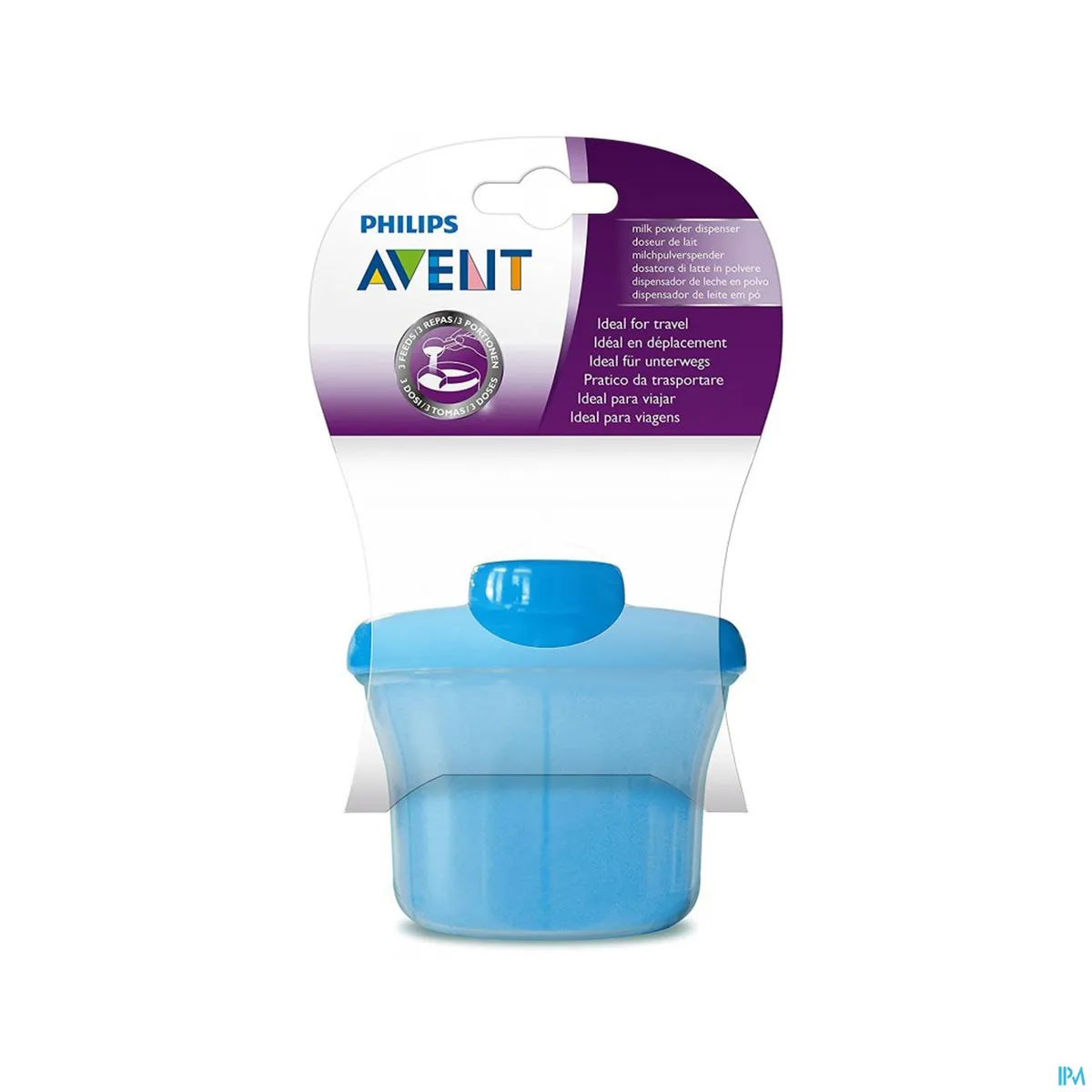 Avent Blauwe Reisbox voor Melkpoeder