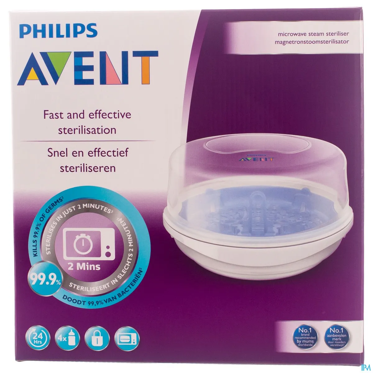 Avent Magnetronstoomsterilisator Zonder Accessoires